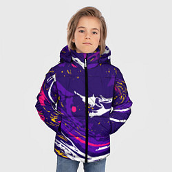 Куртка зимняя для мальчика Фиолетовый акрил, цвет: 3D-красный — фото 2