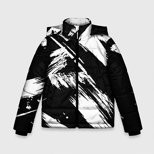 Зимняя куртка для мальчика Чёрно-белый / 3D-Черный – фото 1
