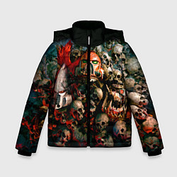 Куртка зимняя для мальчика Warhammer 40k: Skulls, цвет: 3D-светло-серый