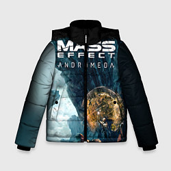 Куртка зимняя для мальчика Mass Effect: Andromeda, цвет: 3D-черный
