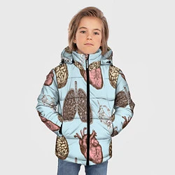 Куртка зимняя для мальчика Органы, цвет: 3D-красный — фото 2