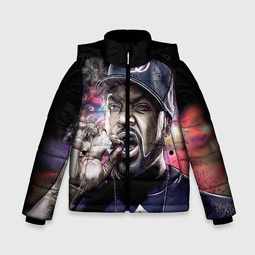 Зимняя куртка для мальчика Ice Cube: Big boss / 3D-Черный – фото 1
