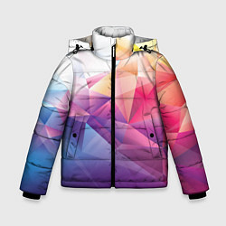 Куртка зимняя для мальчика Абстракция, цвет: 3D-светло-серый