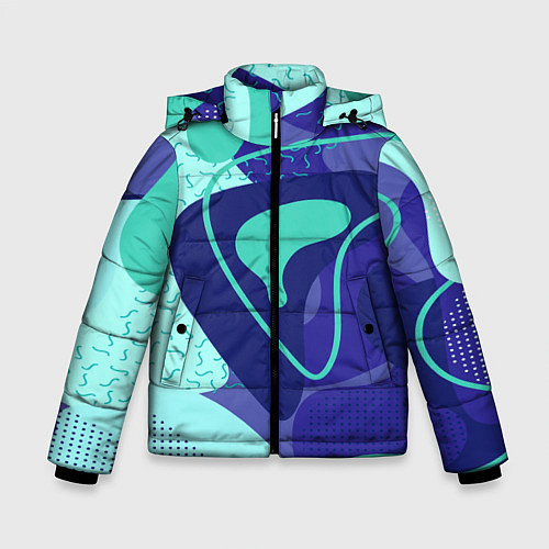 Зимняя куртка для мальчика Sky pattern / 3D-Черный – фото 1