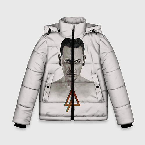 Зимняя куртка для мальчика Chester Bennington / 3D-Черный – фото 1