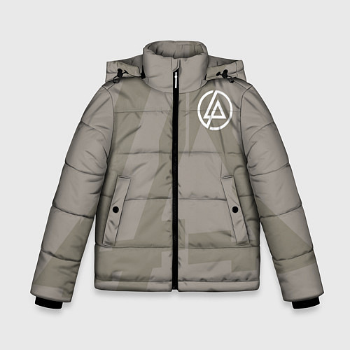 Зимняя куртка для мальчика Linkin Park: Grey style / 3D-Черный – фото 1