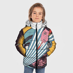 Куртка зимняя для мальчика Ретро, цвет: 3D-черный — фото 2