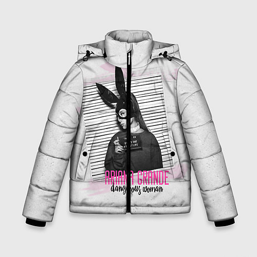 Зимняя куртка для мальчика Ariana Grande: Dangerous woman / 3D-Черный – фото 1