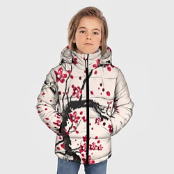 Куртка зимняя для мальчика Сакура, цвет: 3D-черный — фото 2