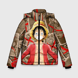 Куртка зимняя для мальчика Ван-Пис, цвет: 3D-светло-серый
