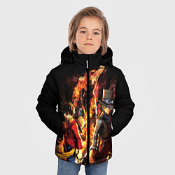 Куртка зимняя для мальчика Ван-Пис, цвет: 3D-светло-серый — фото 2