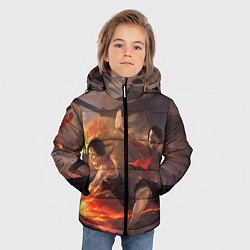 Куртка зимняя для мальчика Ван-Пис, цвет: 3D-черный — фото 2