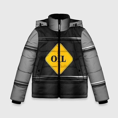 Зимняя куртка для мальчика Oil / 3D-Черный – фото 1