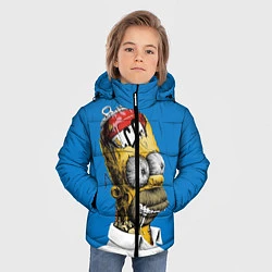 Куртка зимняя для мальчика Duff Brain, цвет: 3D-черный — фото 2