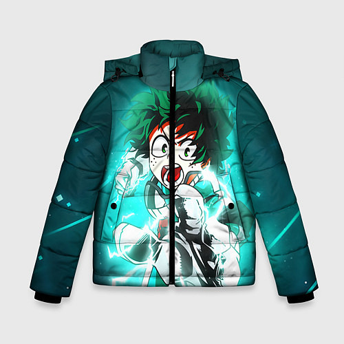 Зимняя куртка для мальчика Моя геройская академия / 3D-Черный – фото 1