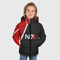 Куртка зимняя для мальчика N7 Space, цвет: 3D-черный — фото 2