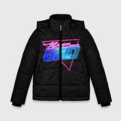 Куртка зимняя для мальчика GTA VI: Neon Grid, цвет: 3D-черный