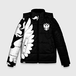 Куртка зимняя для мальчика Russia - Black collection, цвет: 3D-светло-серый