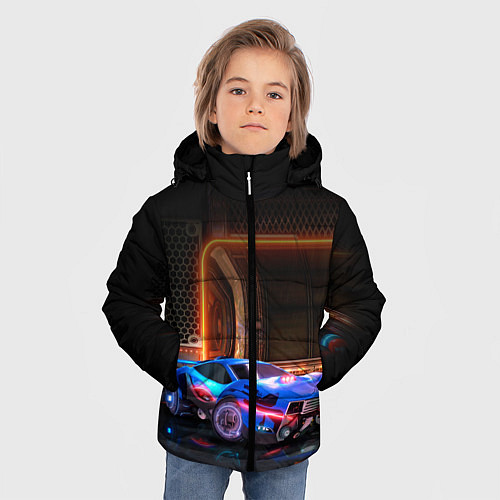 Зимняя куртка для мальчика Rocket League / 3D-Красный – фото 3