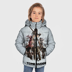 Куртка зимняя для мальчика TOMB RAIDER, цвет: 3D-красный — фото 2
