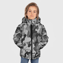 Куртка зимняя для мальчика Ночной Камуфляж 1, цвет: 3D-красный — фото 2
