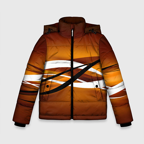Зимняя куртка для мальчика Горизонталь / 3D-Черный – фото 1