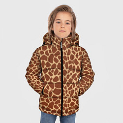 Куртка зимняя для мальчика Жираф, цвет: 3D-светло-серый — фото 2
