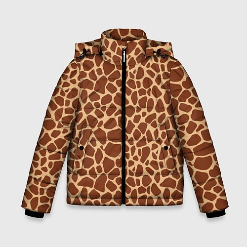 Зимняя куртка для мальчика Жираф / 3D-Черный – фото 1