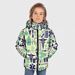 Куртка зимняя для мальчика Медицина, цвет: 3D-светло-серый — фото 2