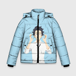 Куртка зимняя для мальчика Форма голоса Koe no katachi, цвет: 3D-черный