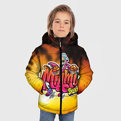 Куртка зимняя для мальчика Miami Beach, цвет: 3D-черный — фото 2