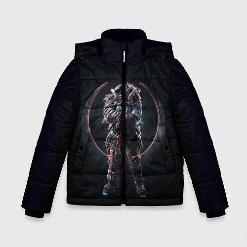Зимняя куртка для мальчика Quake champions / 3D-Черный – фото 1