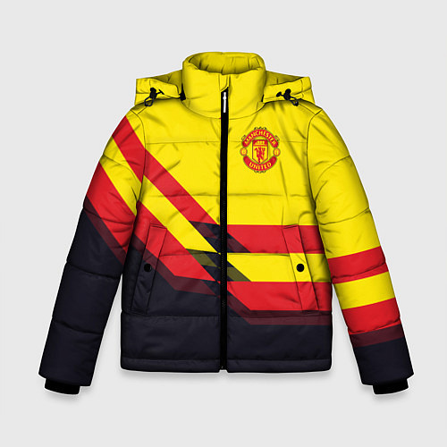 Зимняя куртка для мальчика Man United FC: Yellow style / 3D-Черный – фото 1