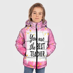 Куртка зимняя для мальчика Лучший учитель, цвет: 3D-черный — фото 2