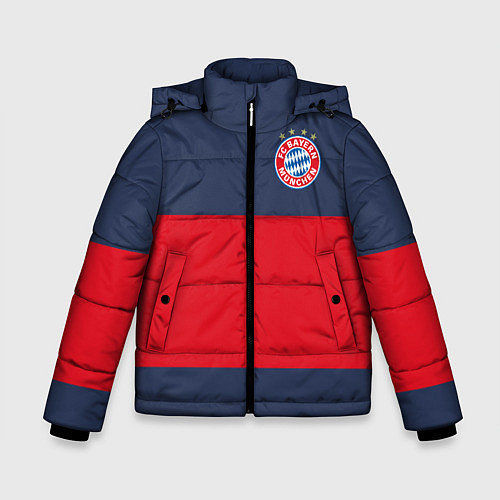 Зимняя куртка для мальчика Bayern Munchen - Red-Blue FCB 2022 NEW / 3D-Черный – фото 1
