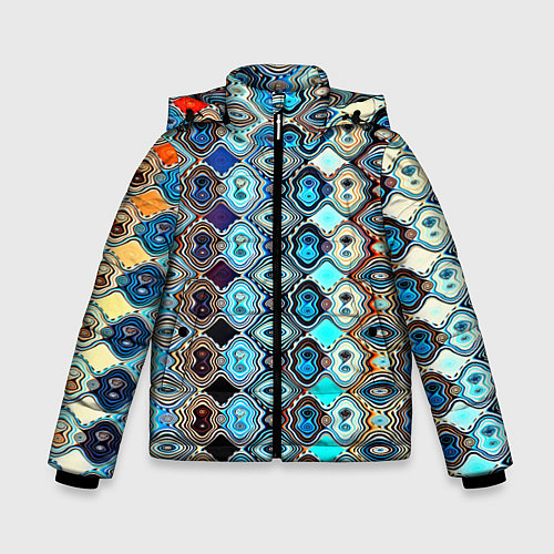 Зимняя куртка для мальчика Psychedelic mosaica / 3D-Черный – фото 1