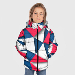 Куртка зимняя для мальчика Geometry style, цвет: 3D-черный — фото 2