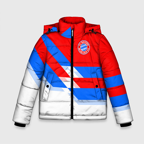 Зимняя куртка для мальчика Bayern FC: White style / 3D-Черный – фото 1