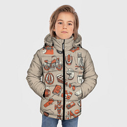 Куртка зимняя для мальчика Twin Peaks Pack, цвет: 3D-черный — фото 2