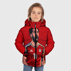 Куртка зимняя для мальчика Мохамед Салах, цвет: 3D-красный — фото 2