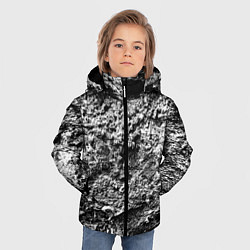 Куртка зимняя для мальчика Серая текстура, цвет: 3D-черный — фото 2