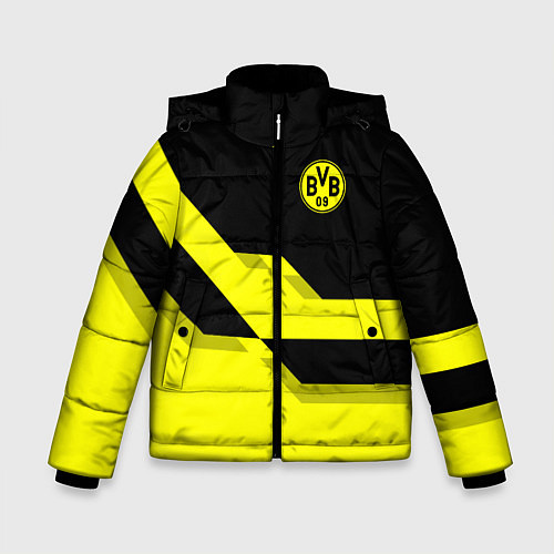 Зимняя куртка для мальчика BVB FC: Yellow style / 3D-Красный – фото 1