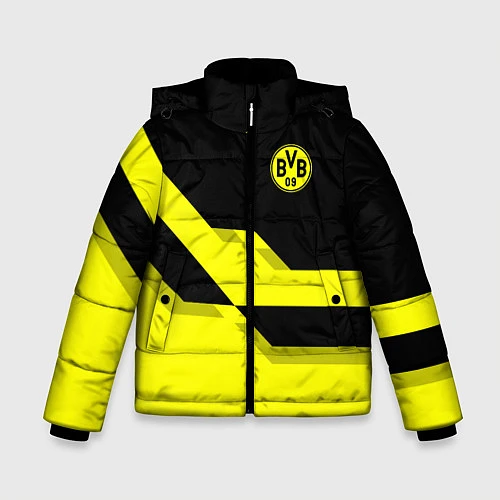 Зимняя куртка для мальчика BVB FC: Yellow style / 3D-Черный – фото 1