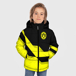 Куртка зимняя для мальчика BVB FC: Yellow style, цвет: 3D-черный — фото 2