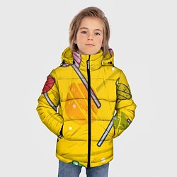 Куртка зимняя для мальчика Чупа-Чупс, цвет: 3D-светло-серый — фото 2