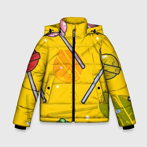 Зимняя куртка для мальчика Чупа-Чупс / 3D-Черный – фото 1