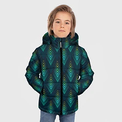 Куртка зимняя для мальчика Абстрактная птица, цвет: 3D-черный — фото 2