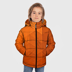 Куртка зимняя для мальчика Orange abstraction, цвет: 3D-светло-серый — фото 2