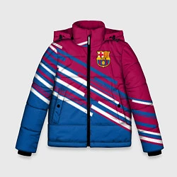 Куртка зимняя для мальчика Barcelona FC: Sport Line 2018, цвет: 3D-светло-серый