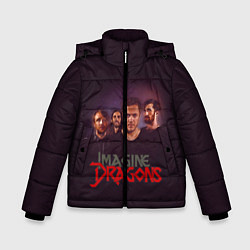 Куртка зимняя для мальчика Группа Imagine Dragons, цвет: 3D-черный